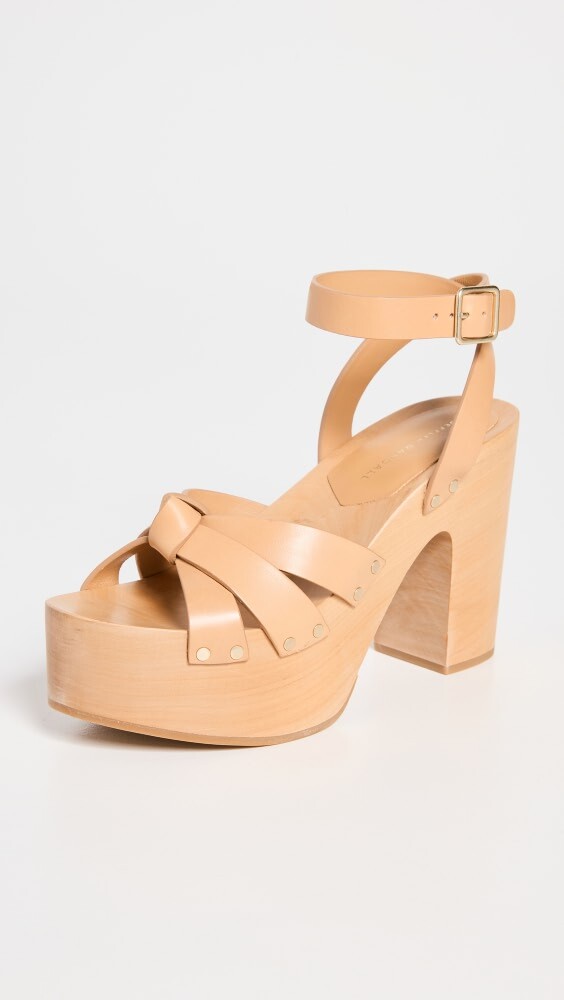 

Сандалии Loeffler Randall Abbie Knot Clog with Ankle Strap