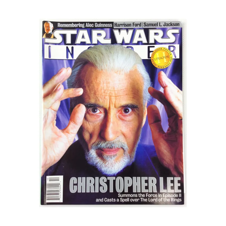 

Журнал #51 "Christopher Lee, Remembering Alec Guinness, Harrison Ford", Star Wars Insider #051 - #100 (WOTC)