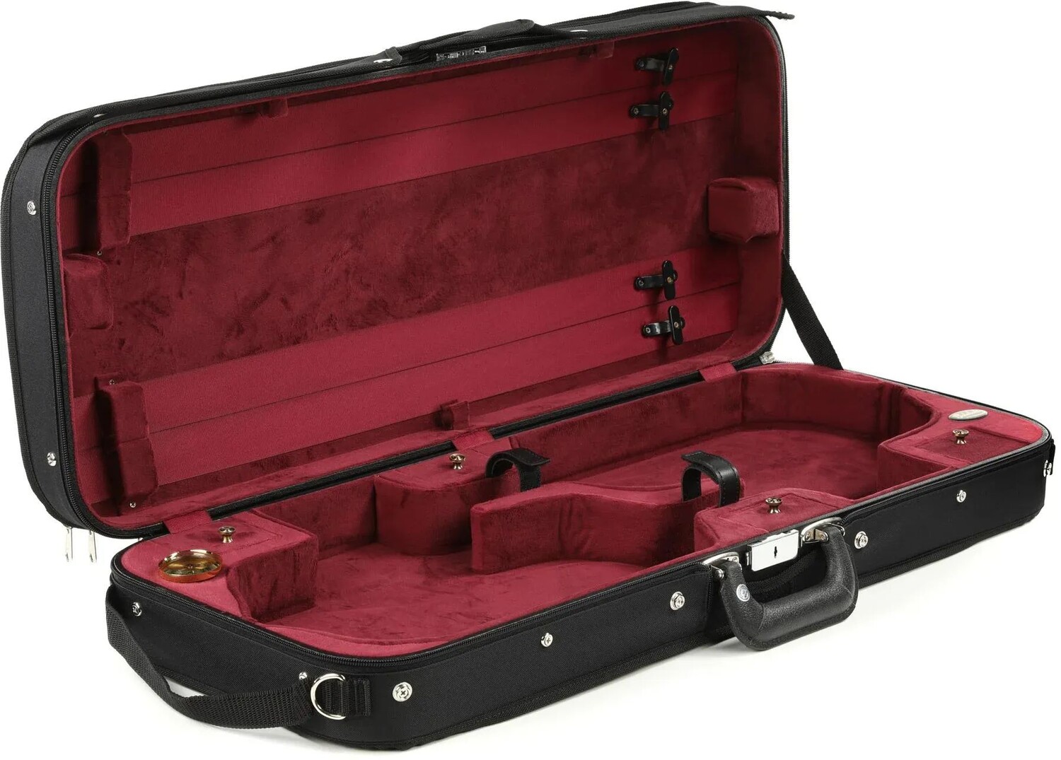 

Футляр для скрипки Bobelock B1015 двойной 4/4 — черный с винным интерьером