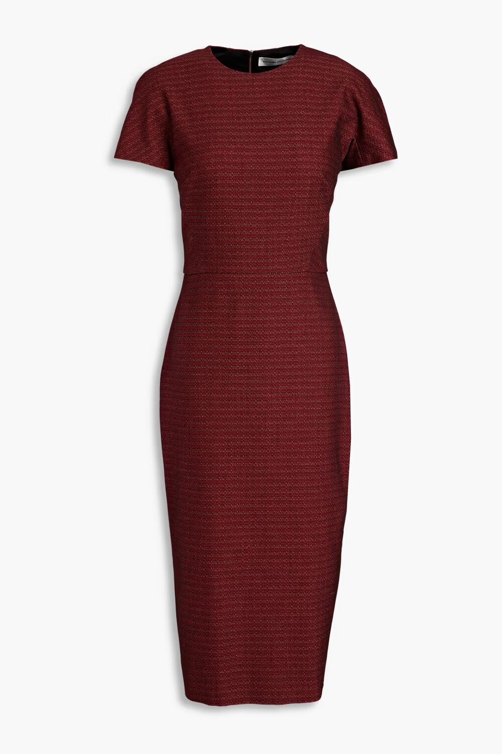 

Жаккардовое платье миди из эластичного хлопка Victoria Beckham, малиновый