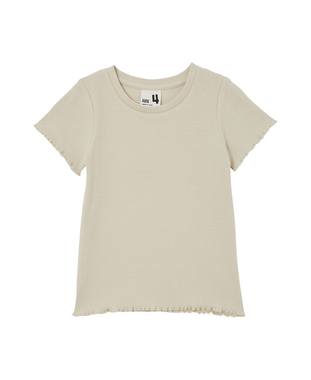 

Детская футболка с короткими рукавами Big Girls Raya Rib Baby COTTON ON