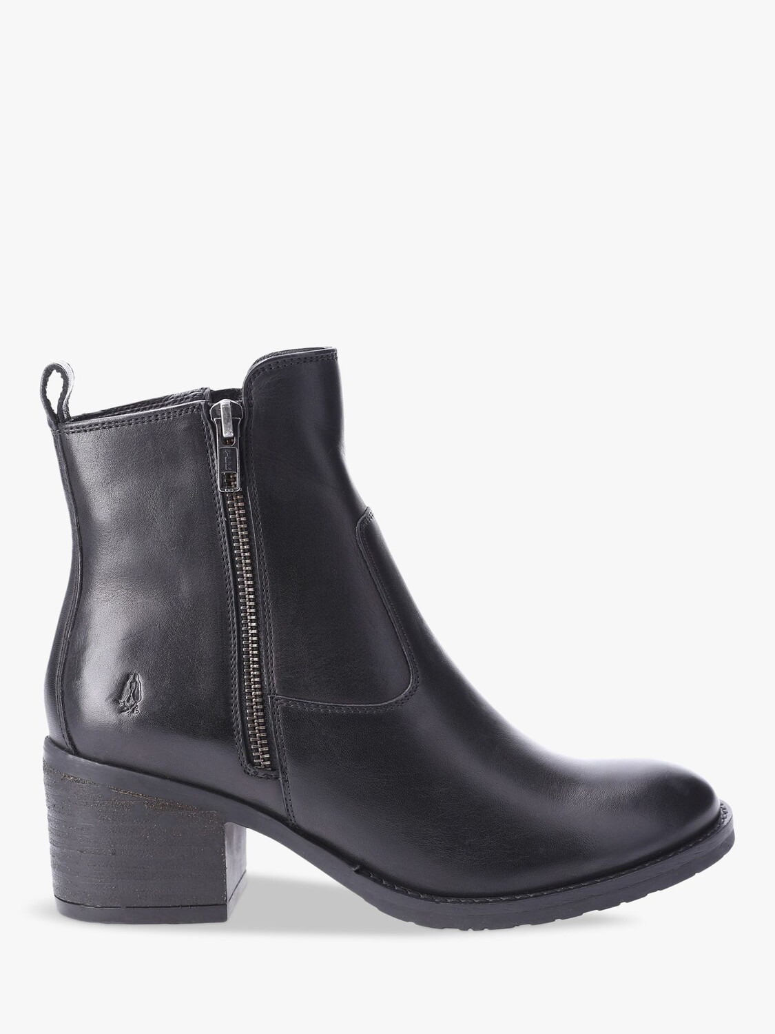 

Кожаные ботильоны Helena на блочном каблуке Hush Puppies, черный