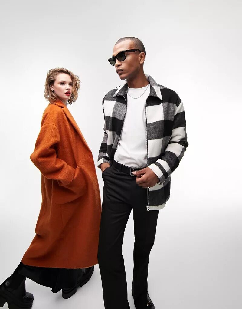 

Однотонная куртка на молнии Topman