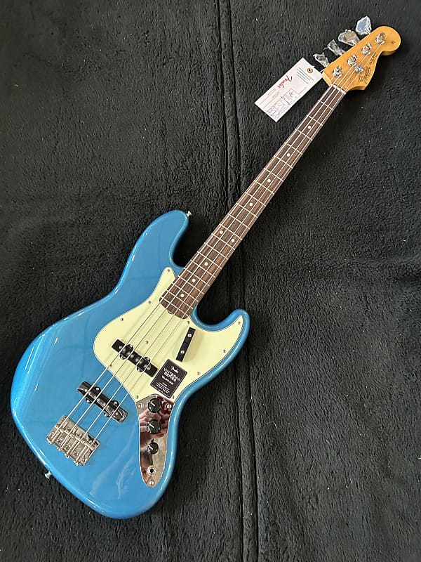 Басс гитара Fender Vintera II '60s Jazz Bass with Rosewood Fretboard Lake Placid Blue #MX23107622 9 lbs. 4.2 oz басс гитара fender vintera ii 60s jazz bass rosewood lake placid blue