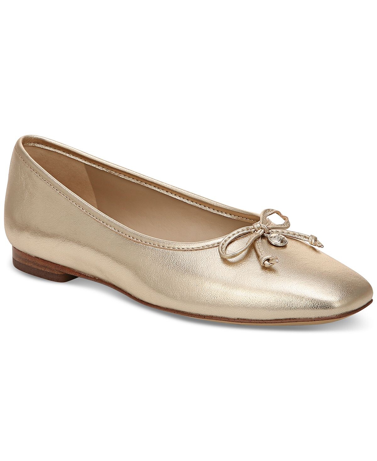 

Женские балетки Meadow с квадратным носком и бантом Sam Edelman, золотой