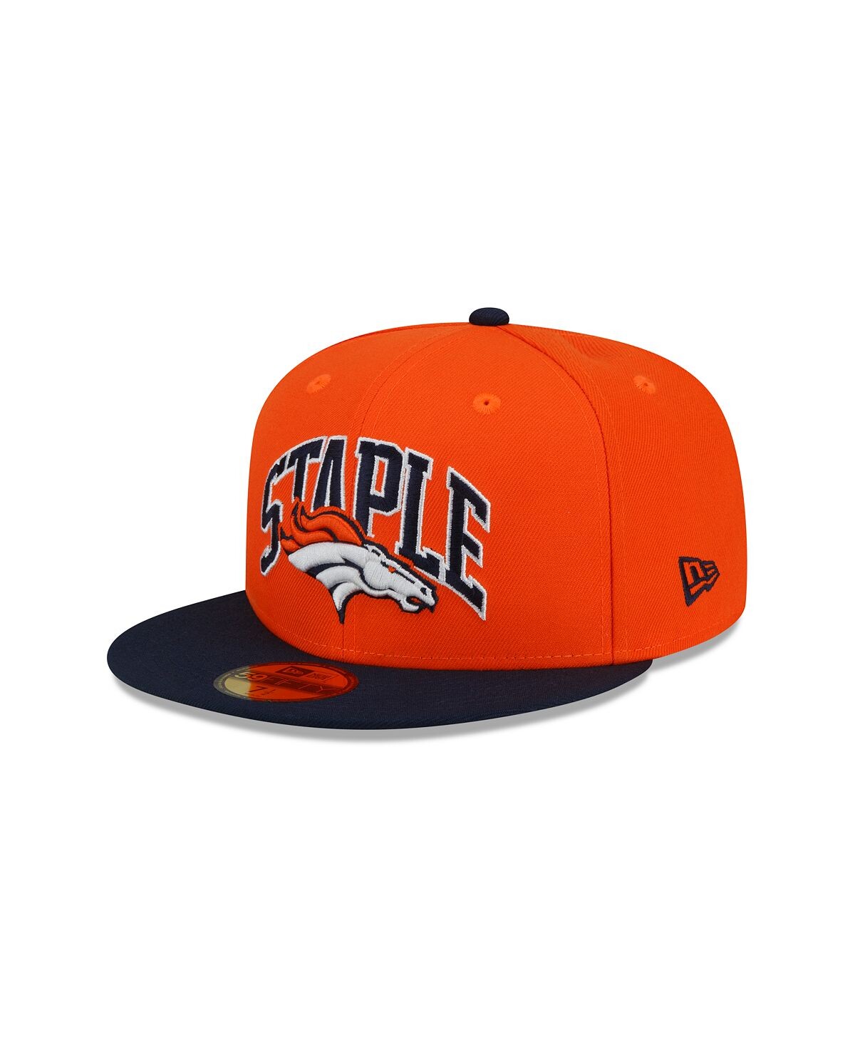 

Мужская облегающая шляпа X Staple Orange, Navy Denver Broncos Pigeon 59Fifty New Era