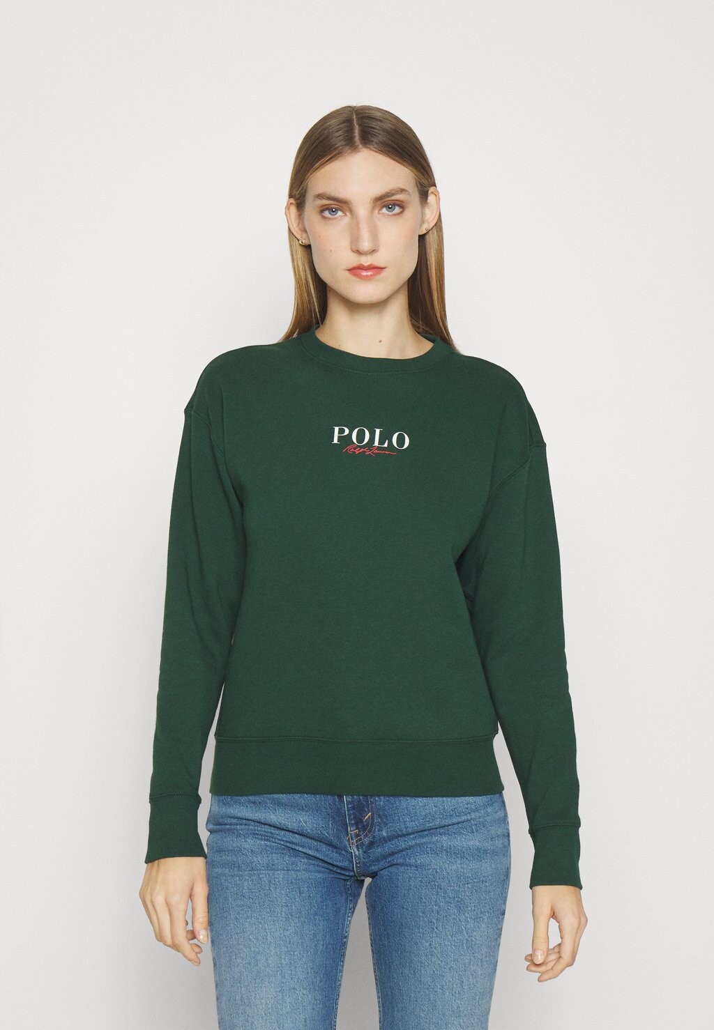 

Толстовка CREWNECK LOGO Polo Ralph Lauren, студенческий зеленый