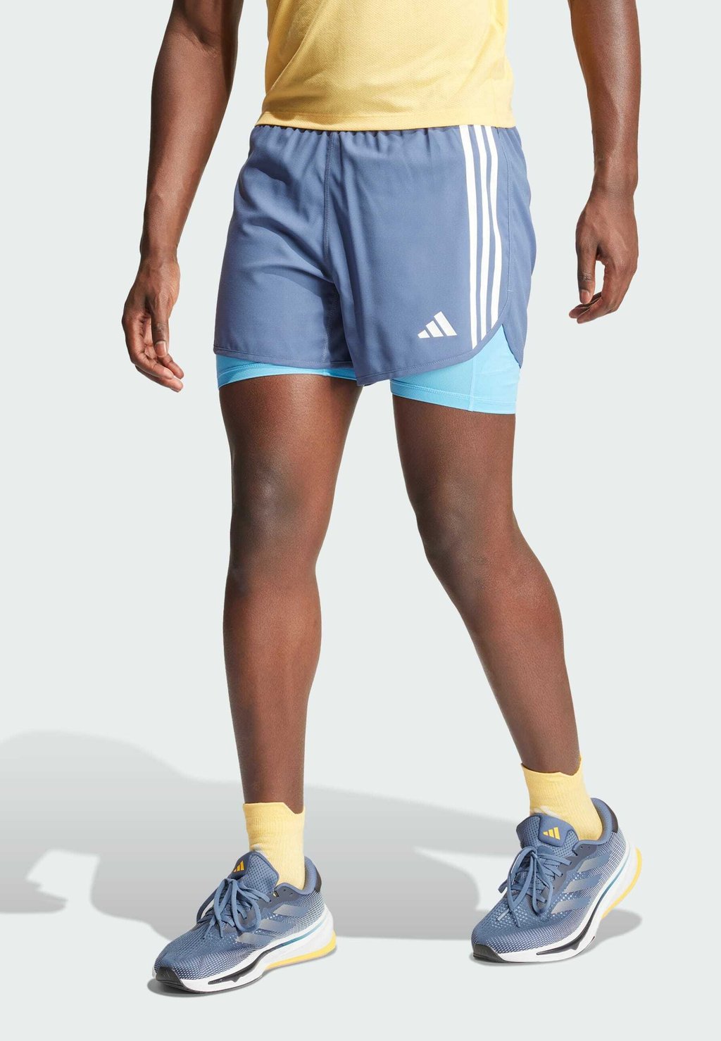 Спортивные шорты OWN THE STRIPES 2-IN-1 adidas Performance, цвет preloved ink