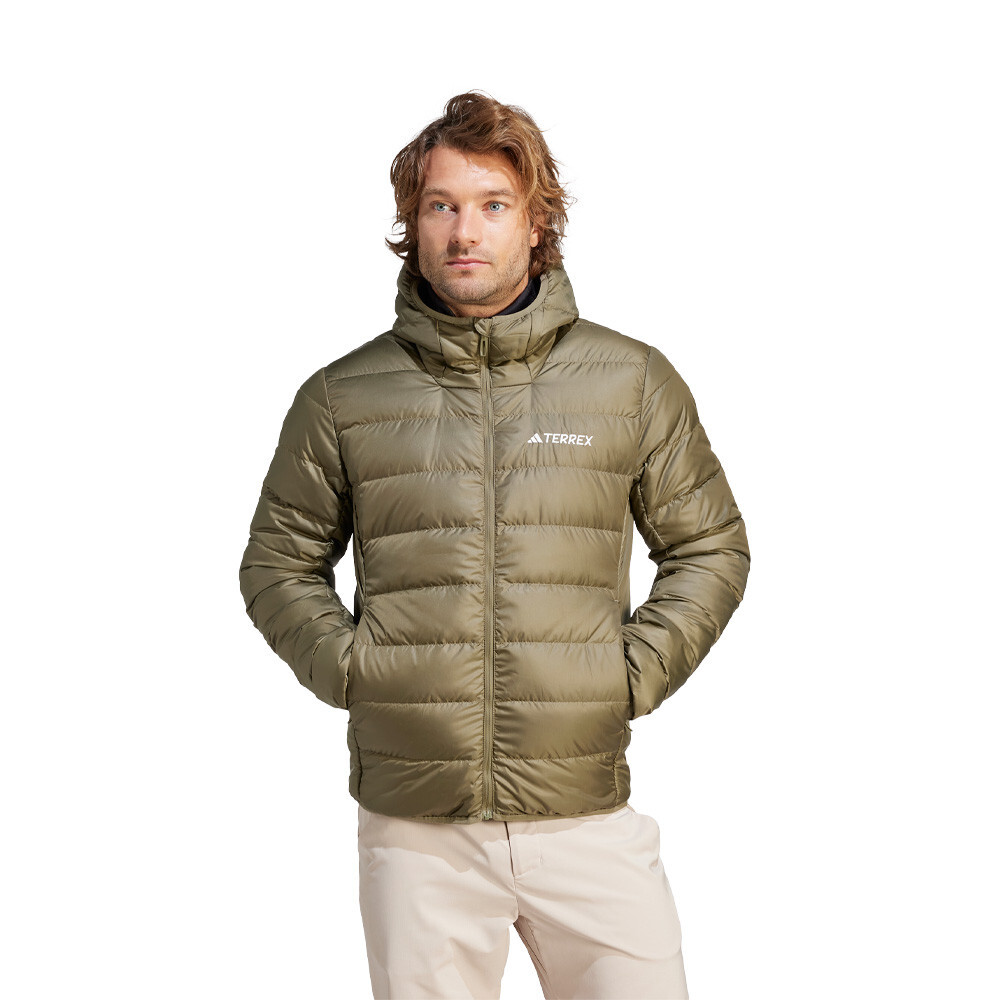 

Куртка adidas Terrex Multi Light Down Hooded, зеленый
