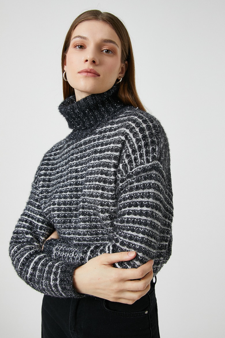 Пуловер и поло с заниженными рукавами Koton, серый