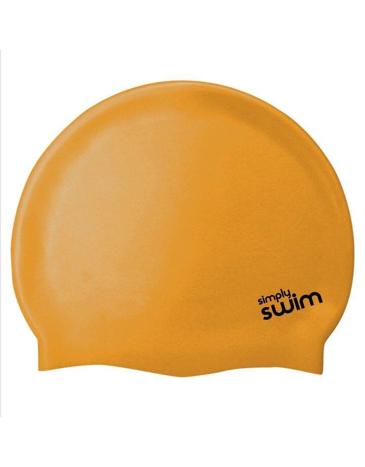 

Силиконовая шапочка для плавания - однотонные цвета Simply Swim, золото