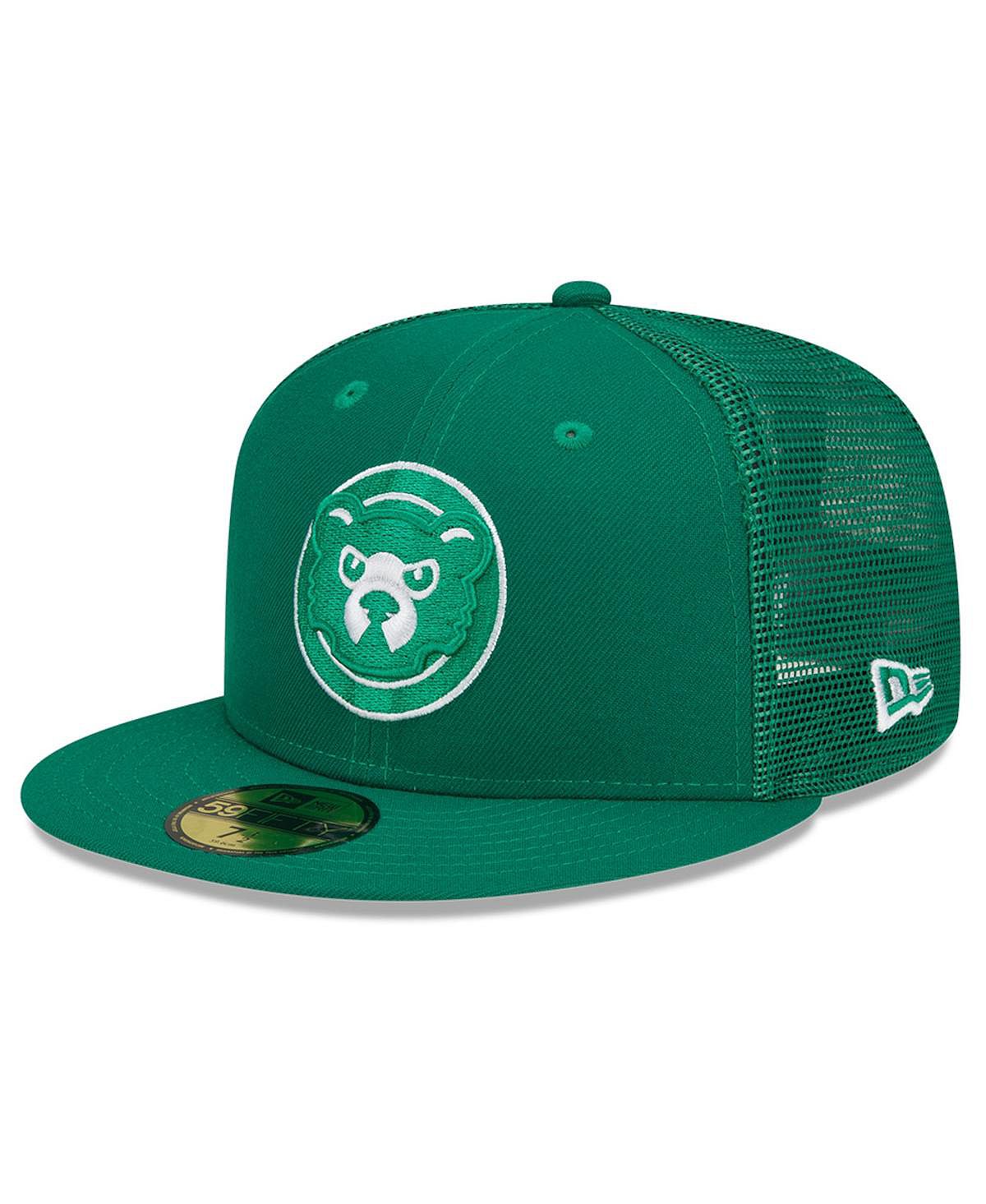 Мужская зеленая кепка Chicago Cubs 2022 ко Дню Святого Патрика 59Fifty. New Era