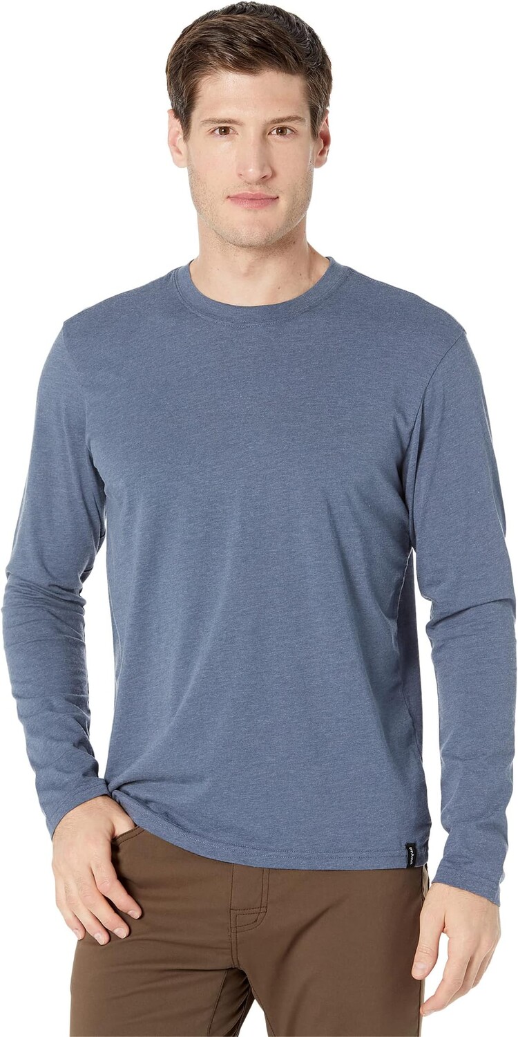

Футболка с длинным рукавом prAna стандартной посадки, цвет Denim Heather