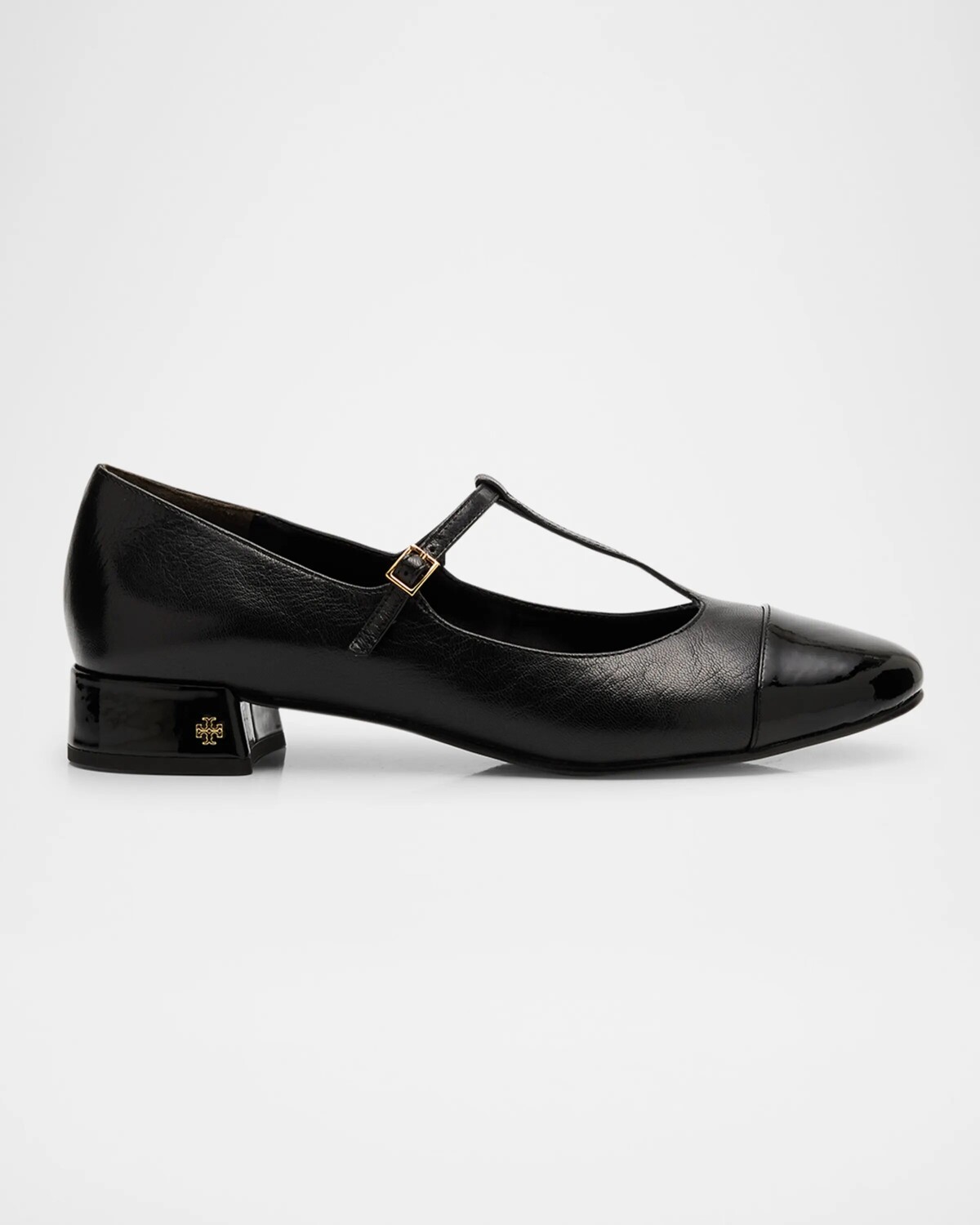 

Туфли из смешанной кожи с Т-образным ремешком Tory Burch, цвет Perfect Black Perfect Black