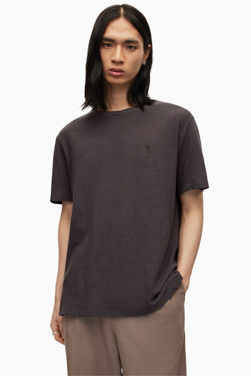 

Черная футболка AllSaints Kurtz с круглым вырезом All Saints, черный