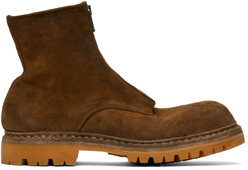 

Светло-коричневые ботинки на молнии Nonnative & Guidi Edition Center Undercover