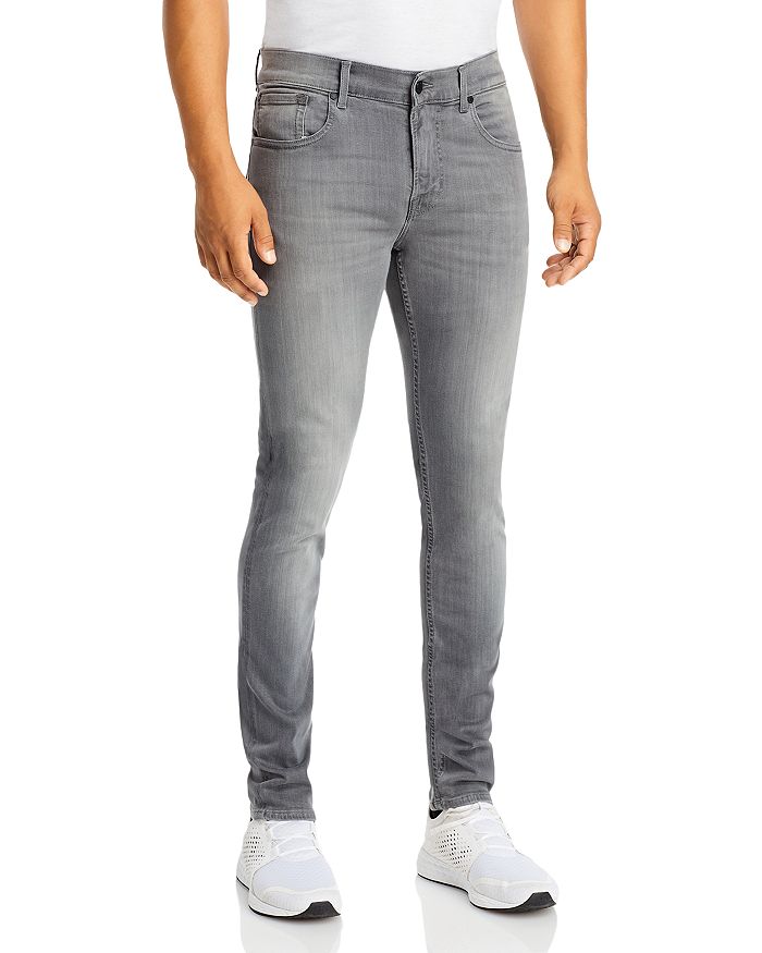 Серые зауженные зауженные джинсы Luxe Performance Plus Slim Fit 7 For All Mankind khw1805 7 5x18 6x139 7 d106 1 et30 gray