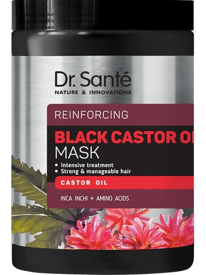 Восстанавливающая маска для волос с касторовым маслом, 1000мл Dr. Sante