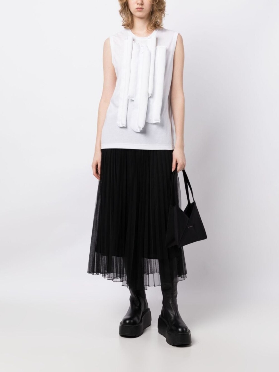 

Comme Des Garçons топ без рукавов с аппликацией, белый