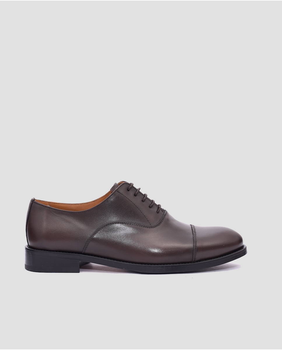 цена Мужские коричневые кожаные туфли на шнуровке Mr. Mac Shoes, коричневый