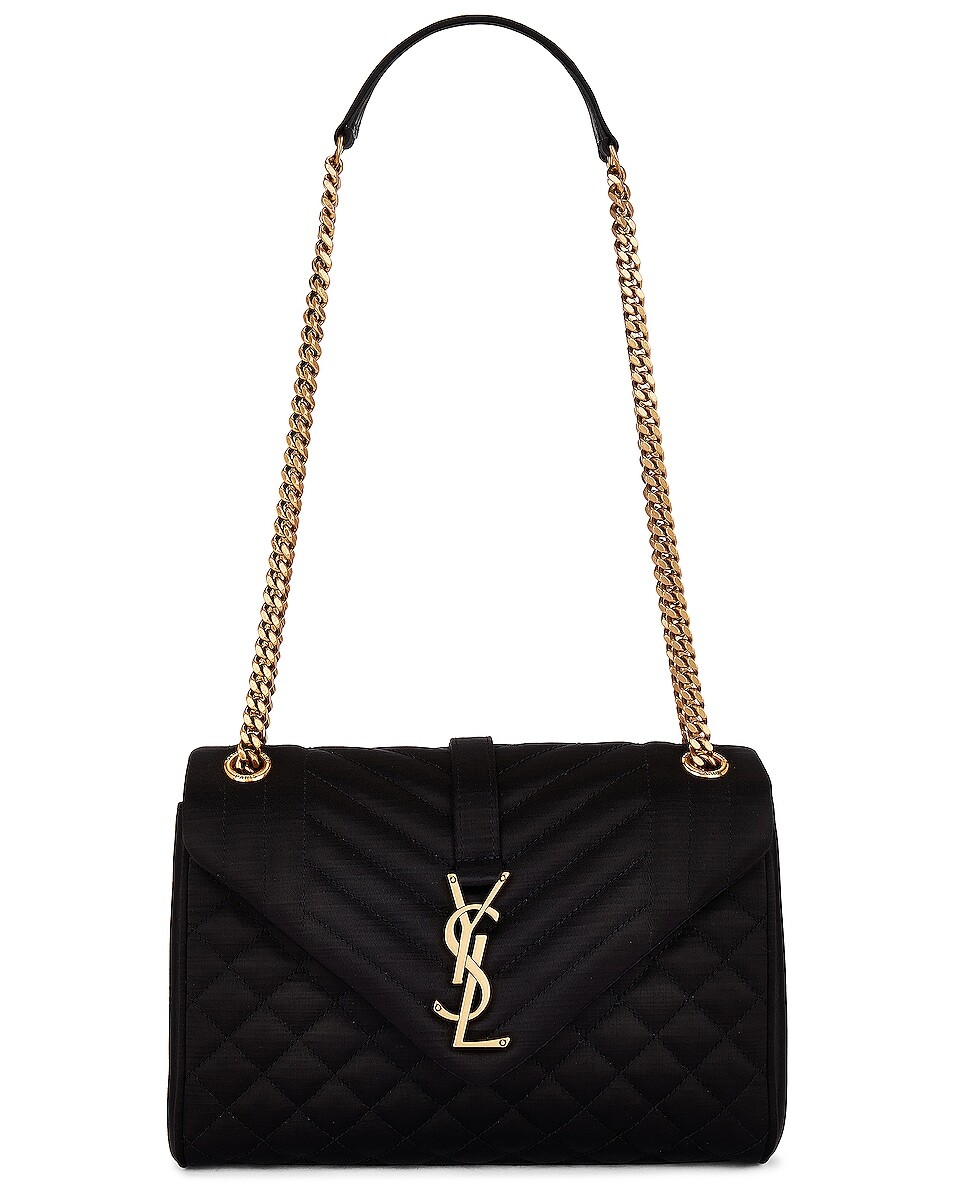 Сумка Saint Laurent Medium Envelope Chain, неро