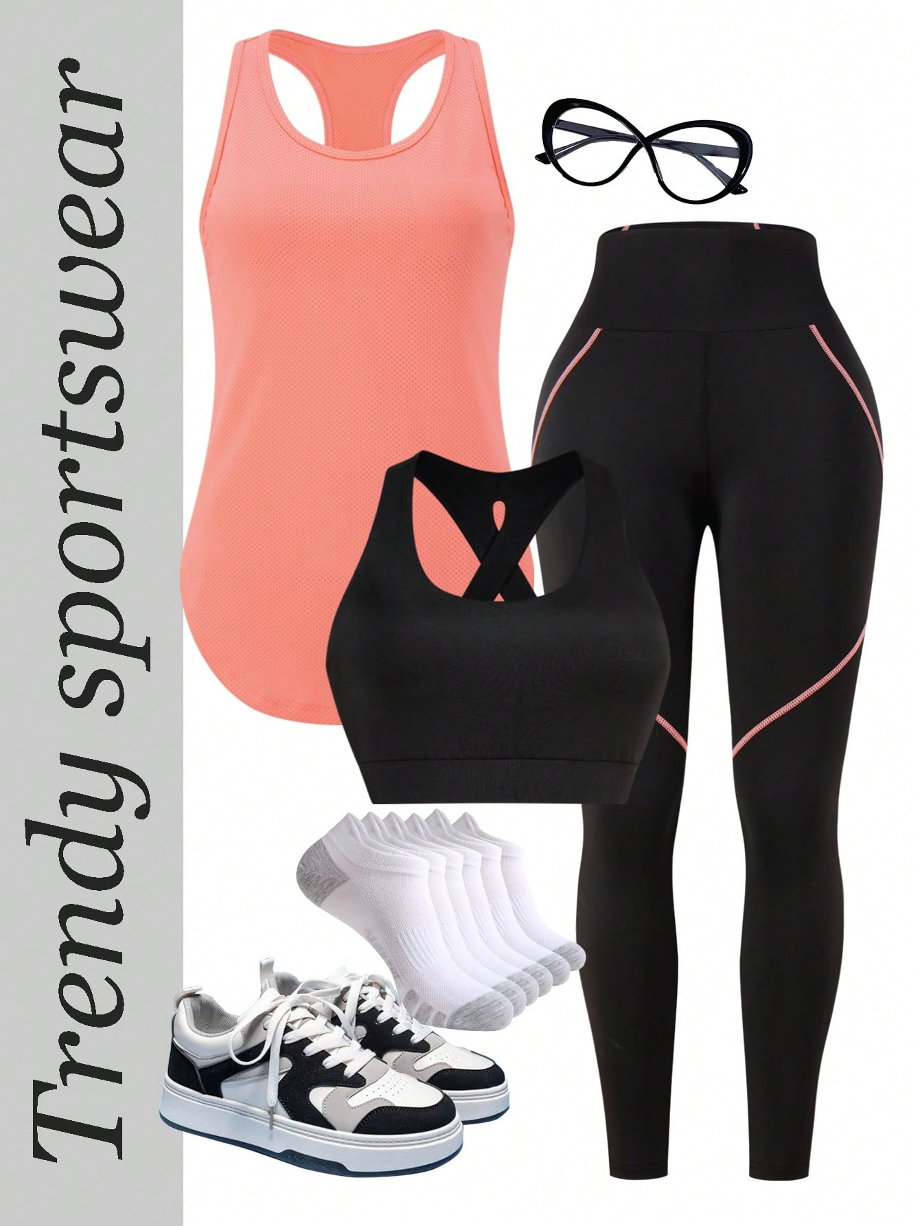 SHEIN Yoga Базовая однотонная спортивная одежда приталенного кроя, многоцветный