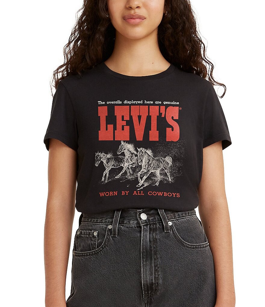 

Футболка с логотипом Levi's The Perfect Horse Trio, черный