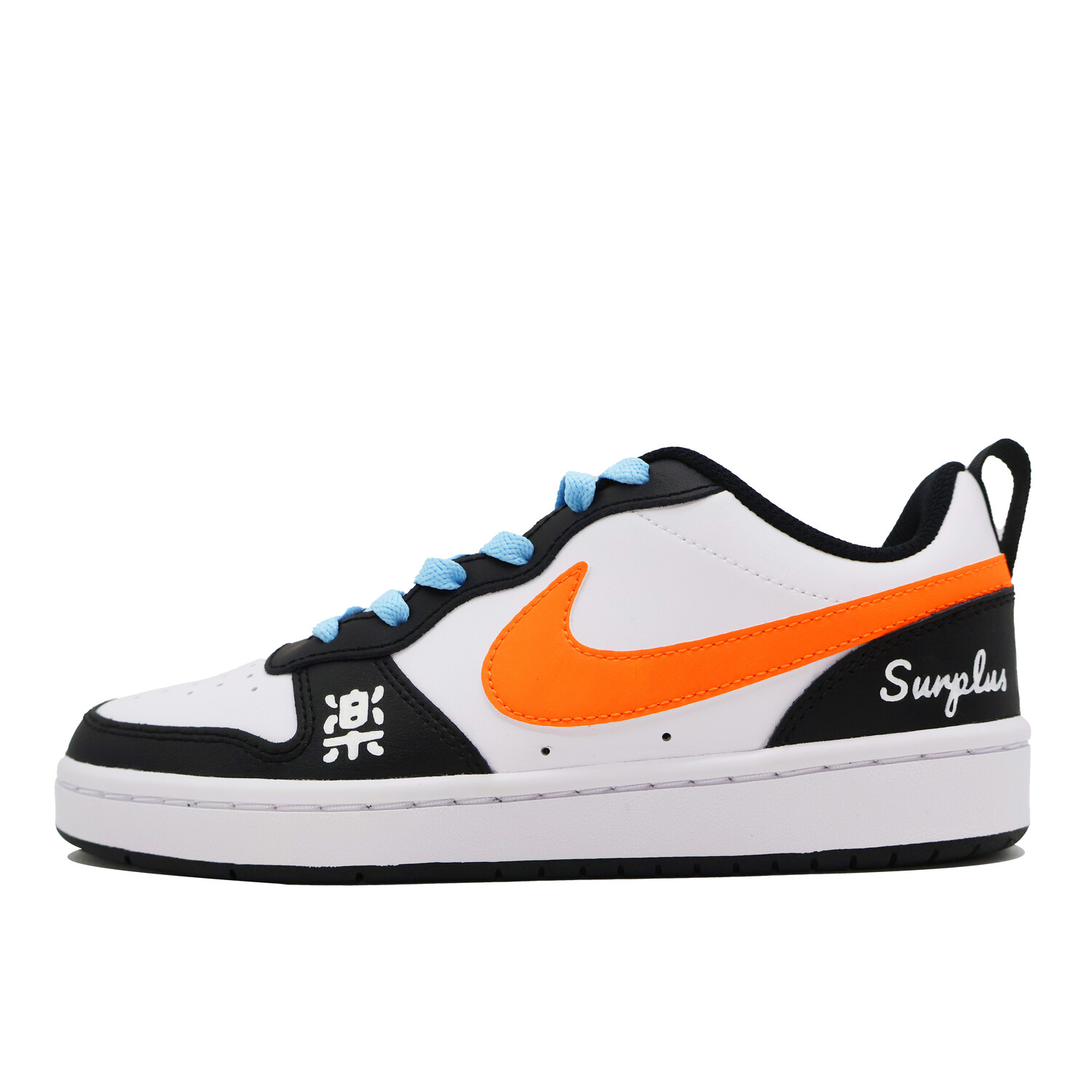 

Кроссовки Nike Court Borough Skateboarding Shoes Women's Low-top Orange, белый/оранжевый/синий