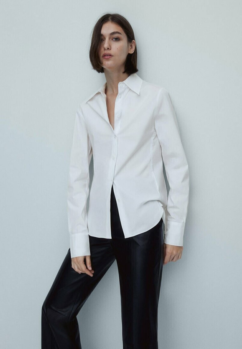 

Блуза на пуговицах Massimo Dutti, белый