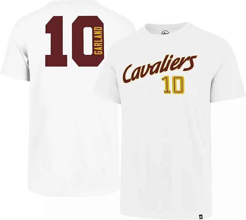 

Мужская белая футболка Cleveland Cavaliers Darius Garland № 10 '47