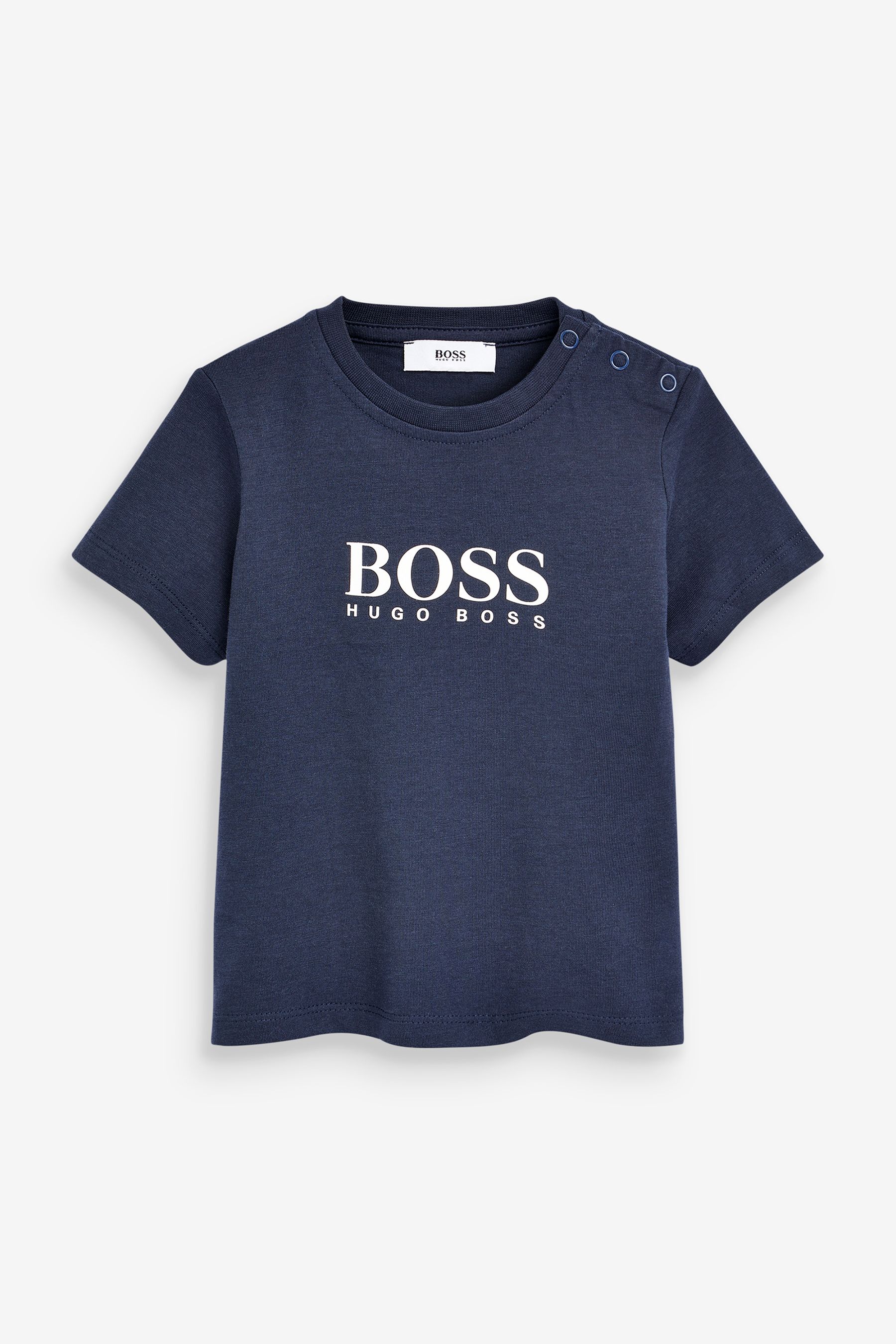 цена Детская футболка с логотипом BOSS, синий