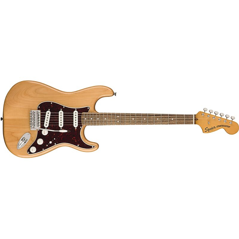 

Электрогитара Squier by Fender Classic Vibe '70s Stratocaster Electric Guitar, Laurel, Natural