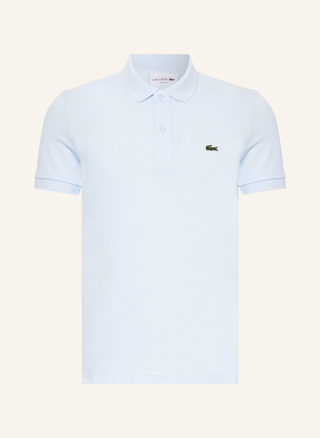

Рубашка поло LACOSTE Piqué Slim Fit, светло-синий