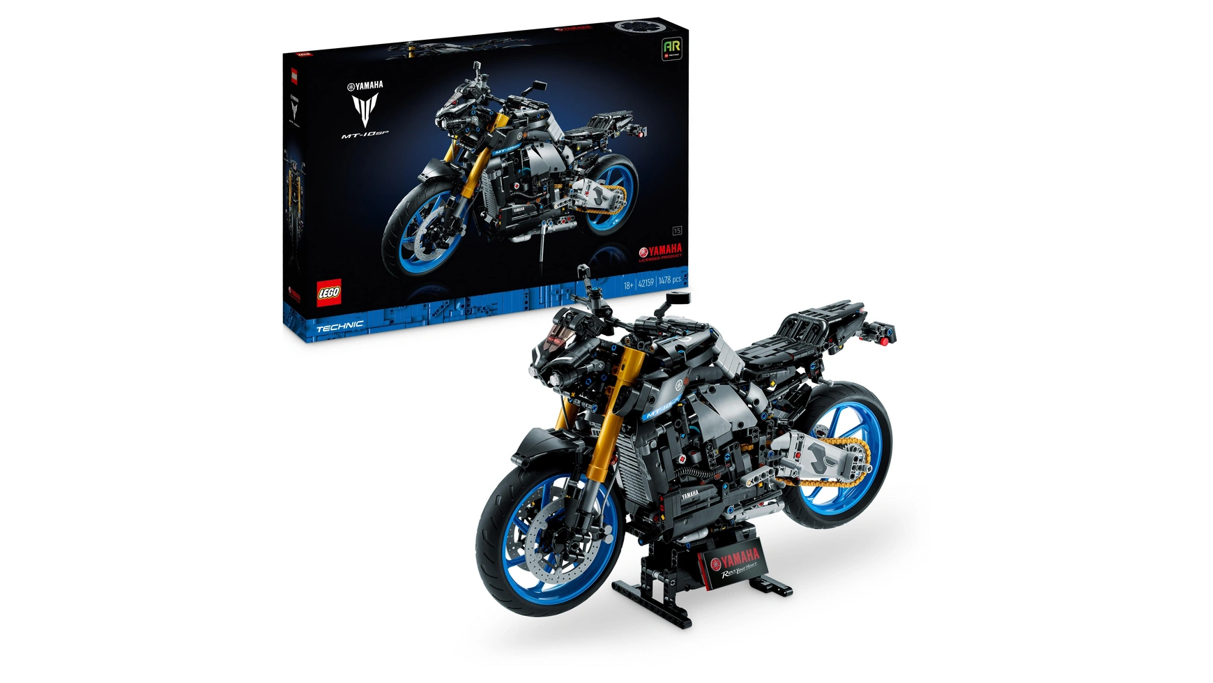 Lego Technic Yamaha MT-10 SP, модель мотоцикла для взрослых конструктор lego technic 42159 yamaha mt 10 sp 1478 дет