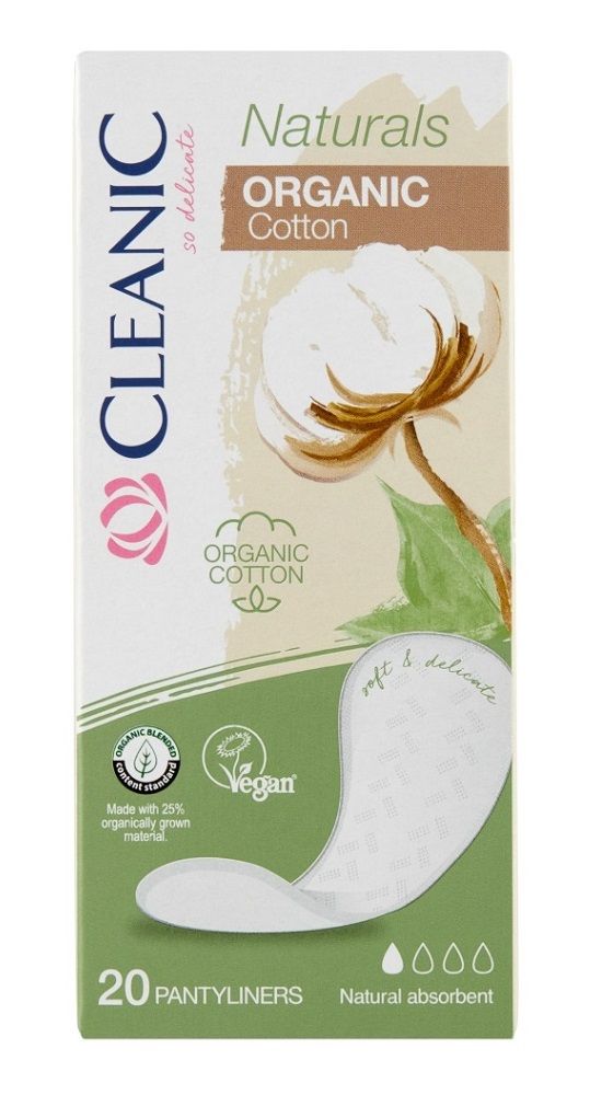 Cleanic Naturals Organic Cotton ежедневные прокладки, 20 шт. прокладки ежедневные cleanic soft 20 шт