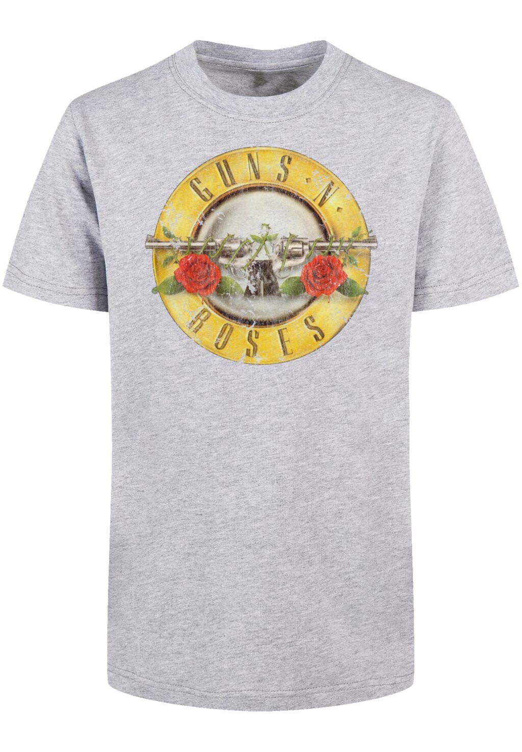 

Футболка с принтом GUNS 'N' ROSES VINTAGE CLASSIC LOGO F4NT4STIC, цвет heathergrey