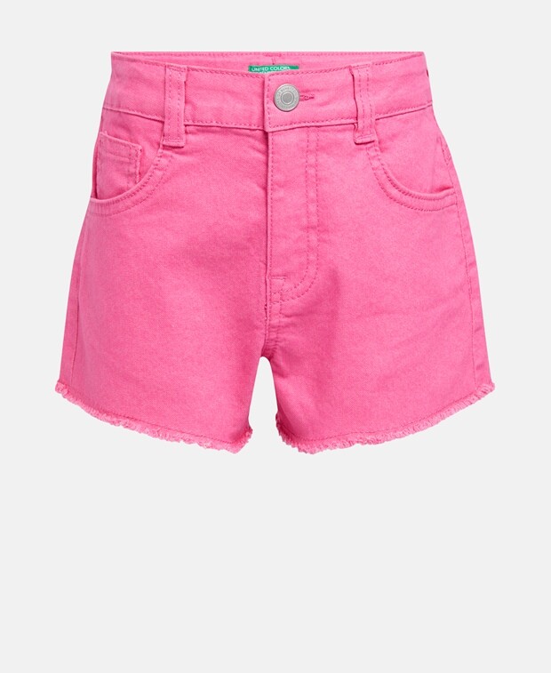 

Джинсовые шорты United Colors of Benetton, розовый