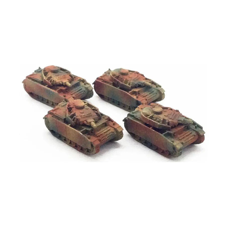 

Пз. Коллекция III N с боковыми юбками №1, WWII Micro Armour - Germany - Loose Miniatures (1:285)