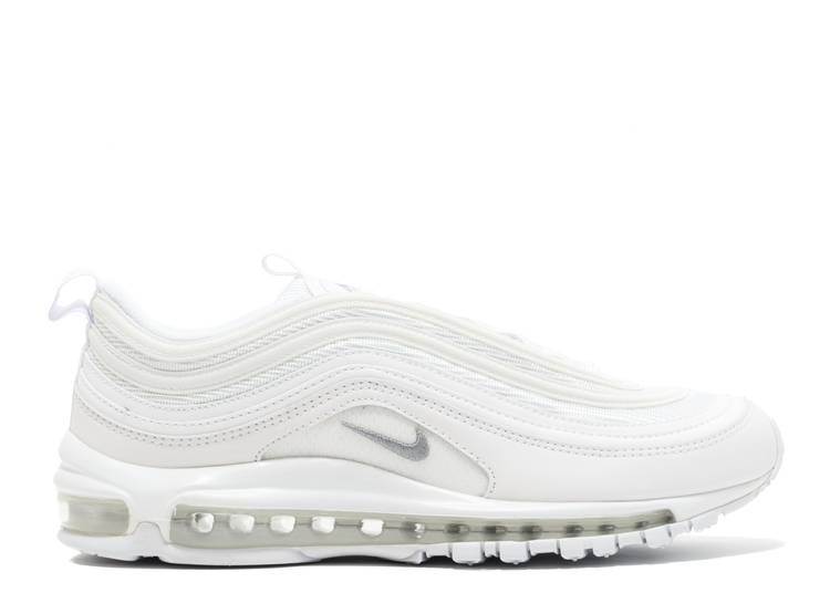 

Кроссовки Nike AIR MAX 97 'TRIPLE WHITE', белый, Белый;серый