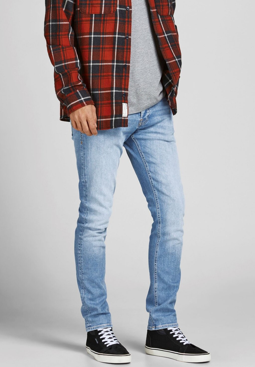 

Джинсы-сигареты JJIGLENN JJORIGINAL Jack & Jones, синий деним