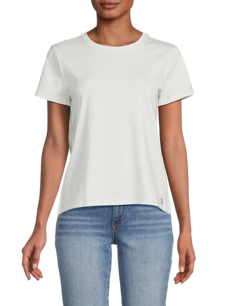 

Футболка с круглым вырезом Calvin Klein, цвет Soft White