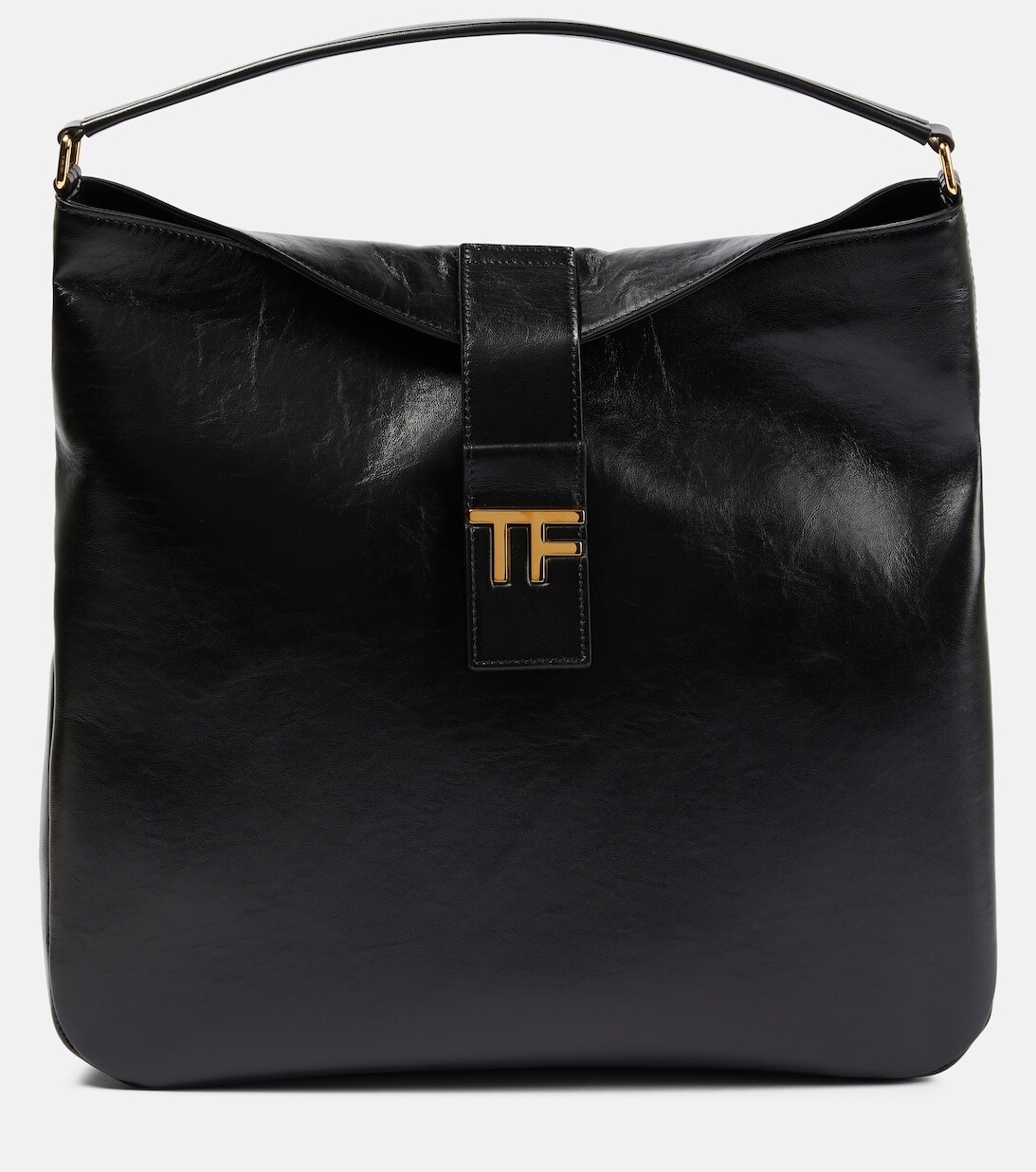 

Сумка через плечо TF среднего размера из кожи Tom Ford, черный
