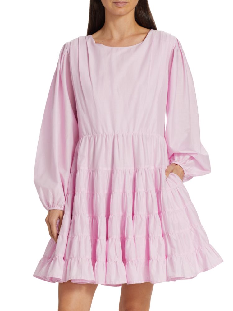 Хлопковое мини-платье Arbor Merlette, цвет Peony Pink лилейник double pink peony