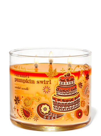 

Свеча с 3 фитилями Caramel Pumpkin Swirl, 14.5 oz / 411 g, Bath and Body Works
