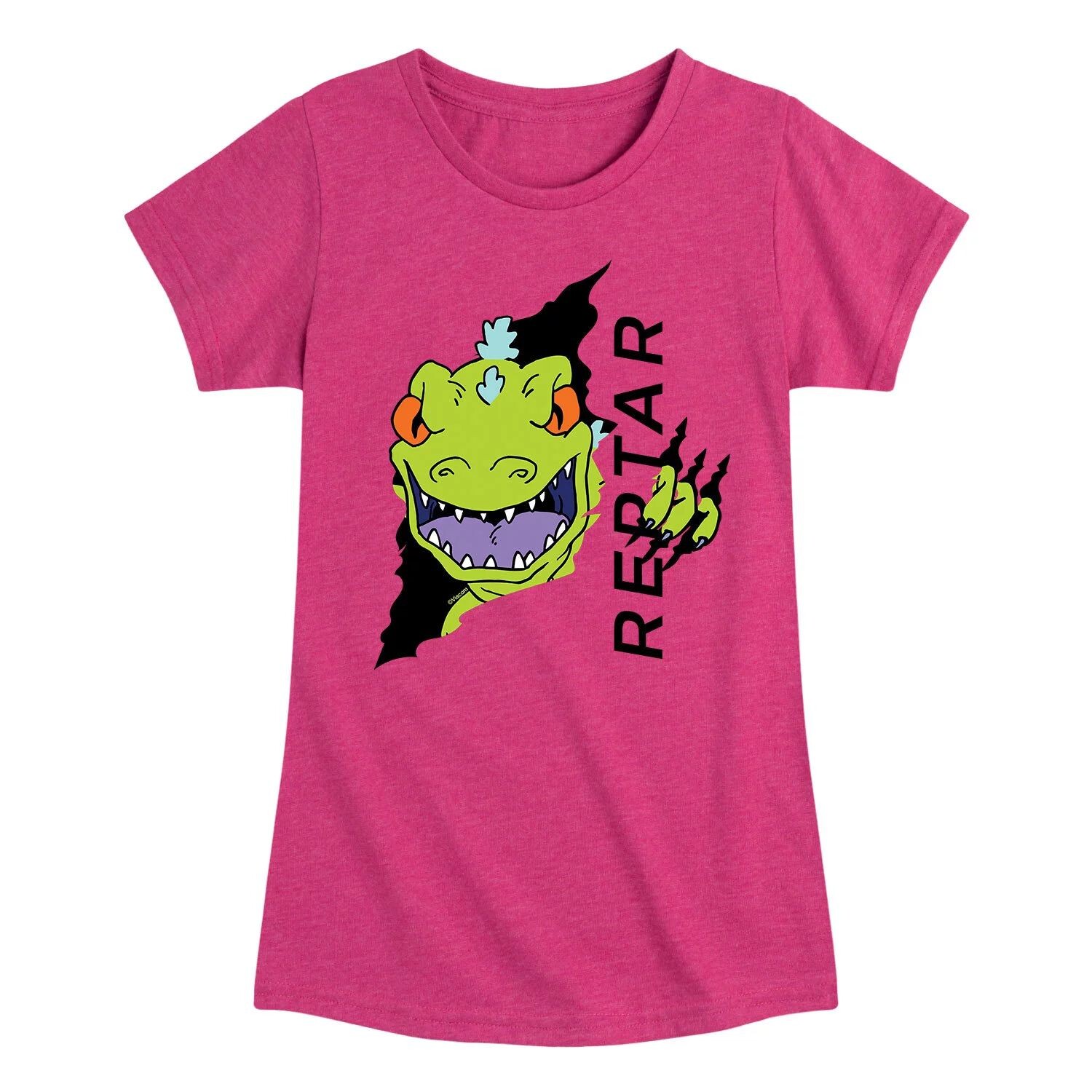 

Футболка с рисунком Rugrats Reptar Tear для девочек 7–16 лет Nickelodeon