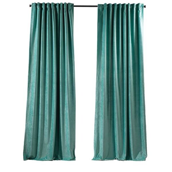 

Бархатная штора Puude Home Design 140245, 25x1x140 см цвет pastellblau