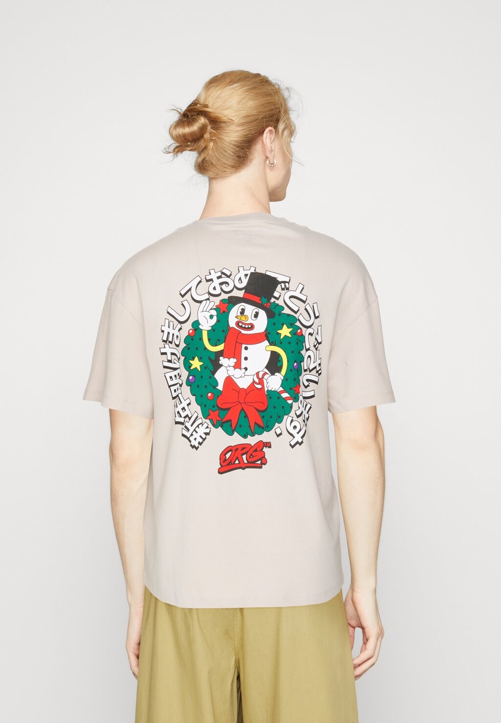

Футболка с принтом Jorceremony Tee Crew Neck Jack & Jones, цвет moonbeam