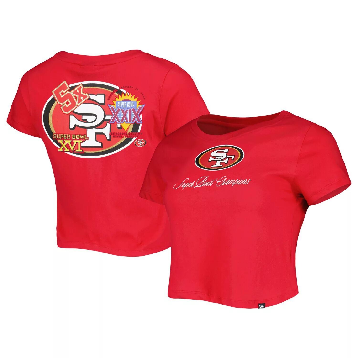 

Женская футболка New Era Scarlet San Francisco 49ers Historic Champs New Era