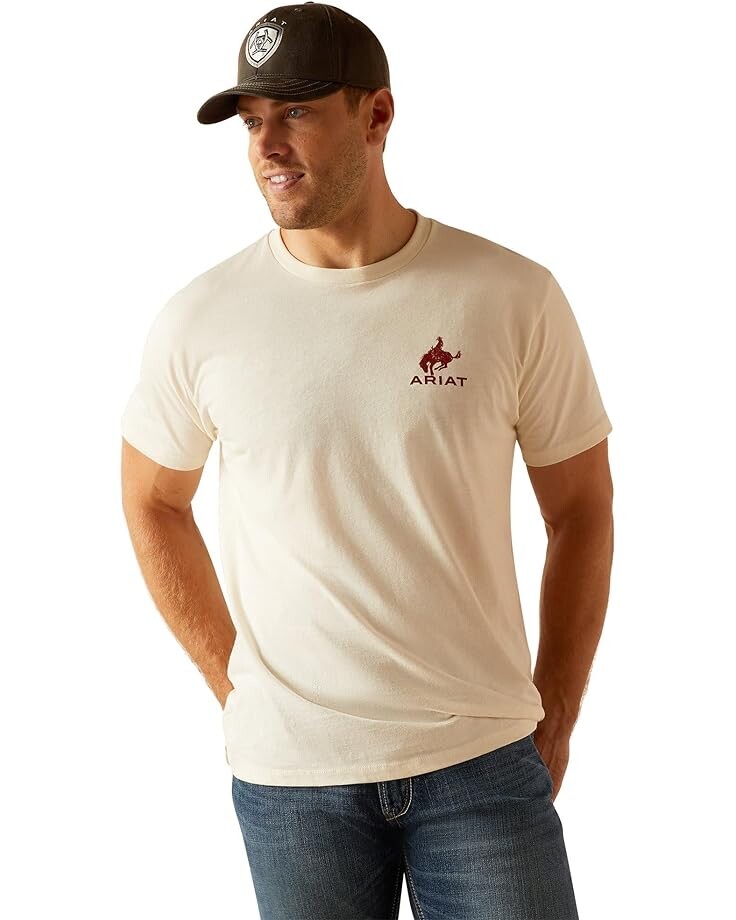 

Футболка Ariat Bronco Flag T-Shirt, белый