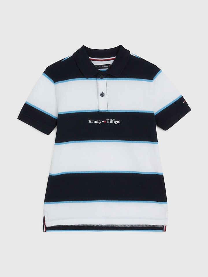 

Детская футболка-поло в полоску Tommy Hilfiger